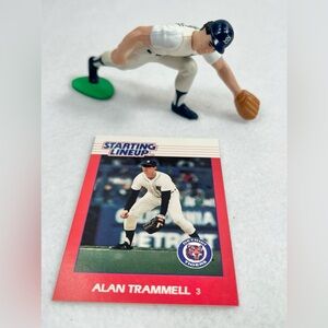 STARTING‎ LINEUP MLB Detroit Tigers 1988 Baseball Figure & Card Alan Trammell